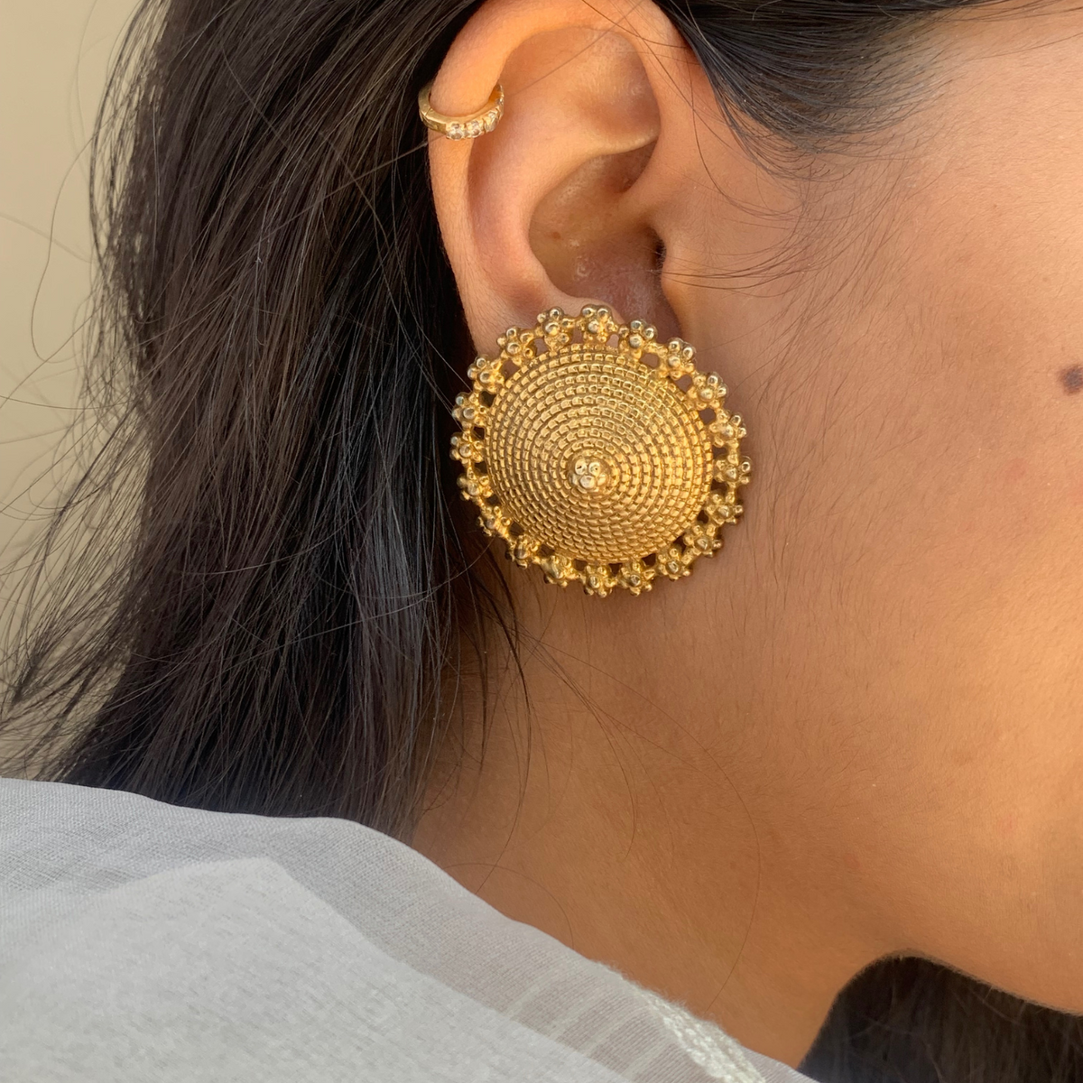 Jacob Gold Plated Silver Earrings