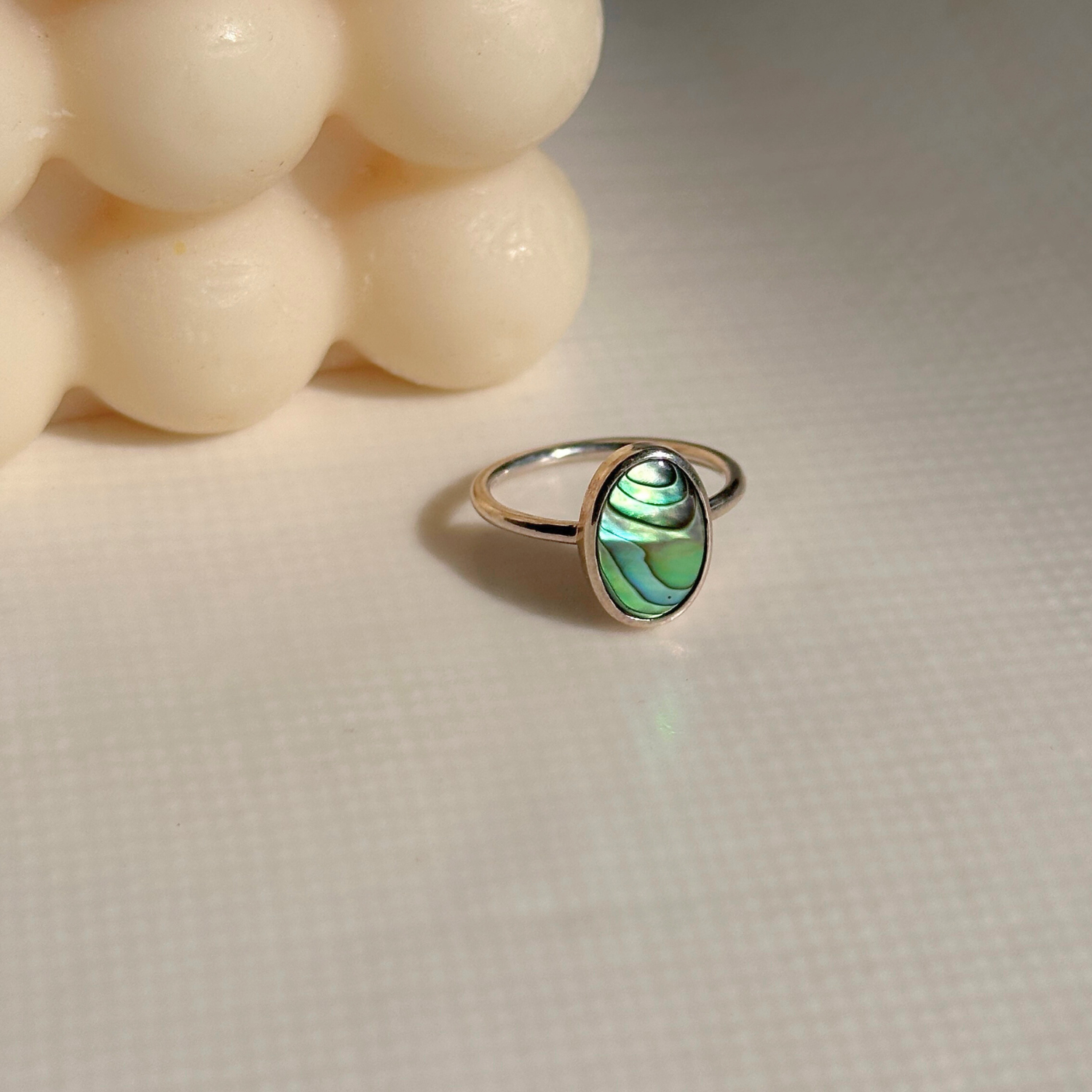 Abalone silver 925 ring for women

Natural abalone shell silver ring

Abalone 925 sterling silver ring

Minimal Ring 

Ring for daily wear

Silver Ring 
