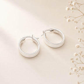 Zade Silver 925 Hoop Earrings