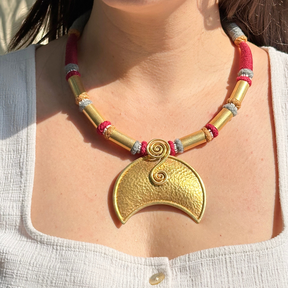 Zaya Gold Plated Vermeil Boho Silver 925 Pendant Necklace