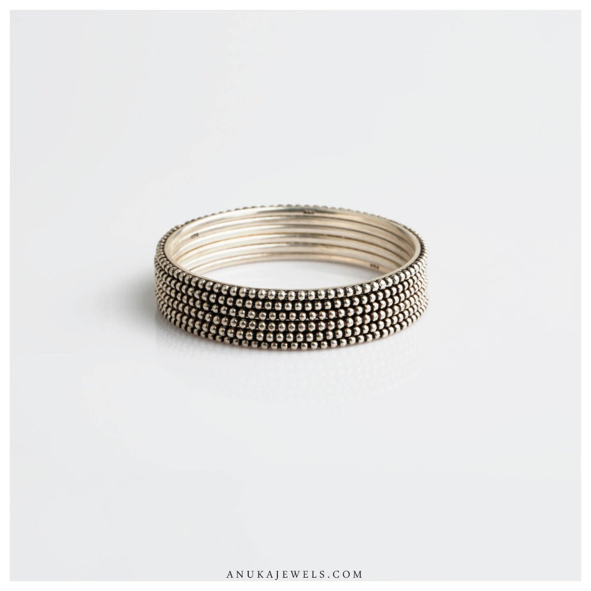 Appealing oxidized silver bangle for kids