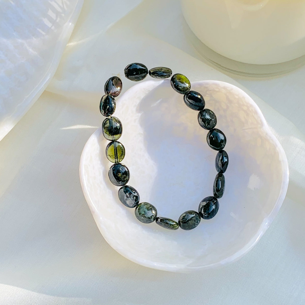 Alluring tourmaline beads bracelet