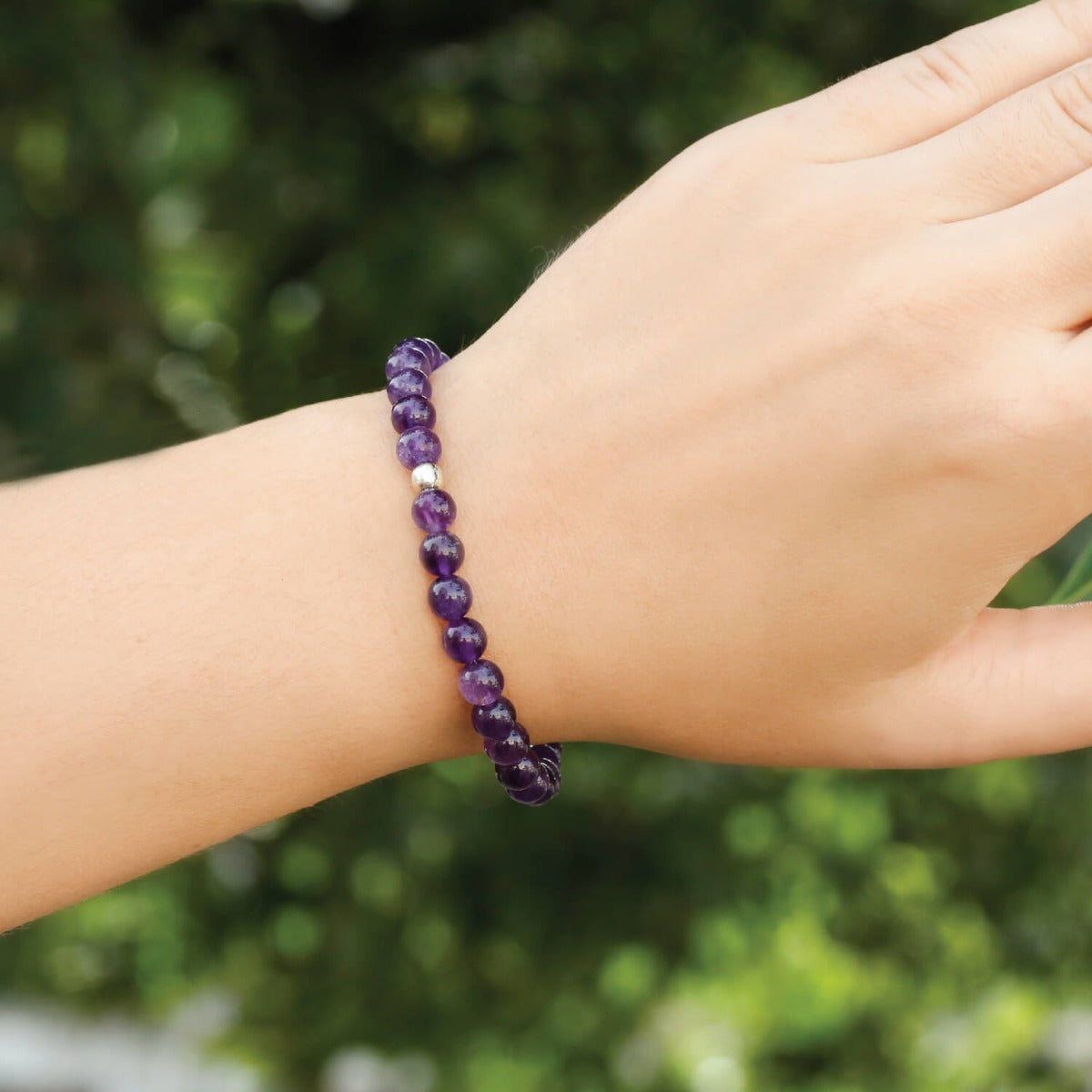 bracelet, sterling silver bracelet, buy rakhi jewelry, rakhi bracelet, amethyst bracelet, amethyst beads  bracelet