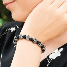 bracelet, sterling silver bracelet, buy rakhi jewelry, rakhi bracelet, silver beads bracelet, 