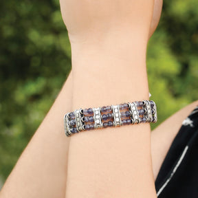 bracelet, sterling silver bracelet, buy rakhi jewelry, rakhi bracelet, iolite bracelet, iolite  beads bracelet
