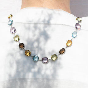 Kash color stone necklace