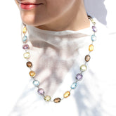 Kash color stone necklace