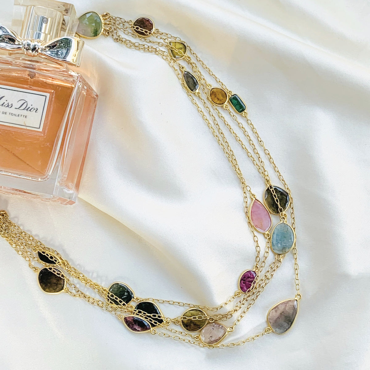 Jenson Colorstone 18K Gold Plated Silver 925 Necklace