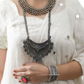 Rajika Handcrafted Silver Necklace