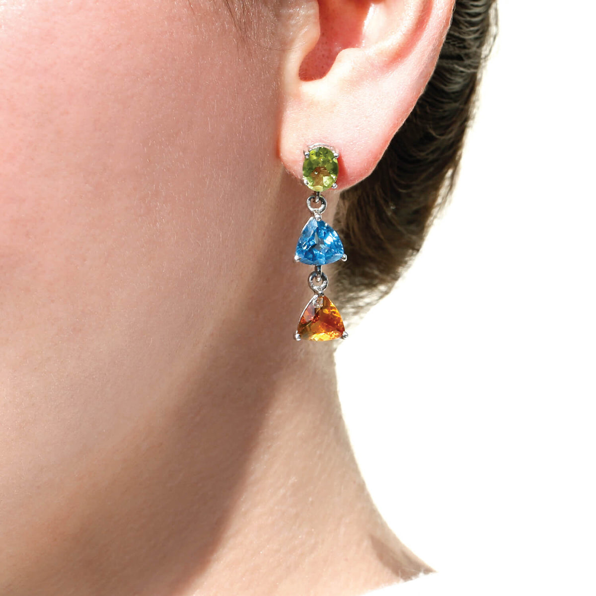 Baylor Color Stone Earrings