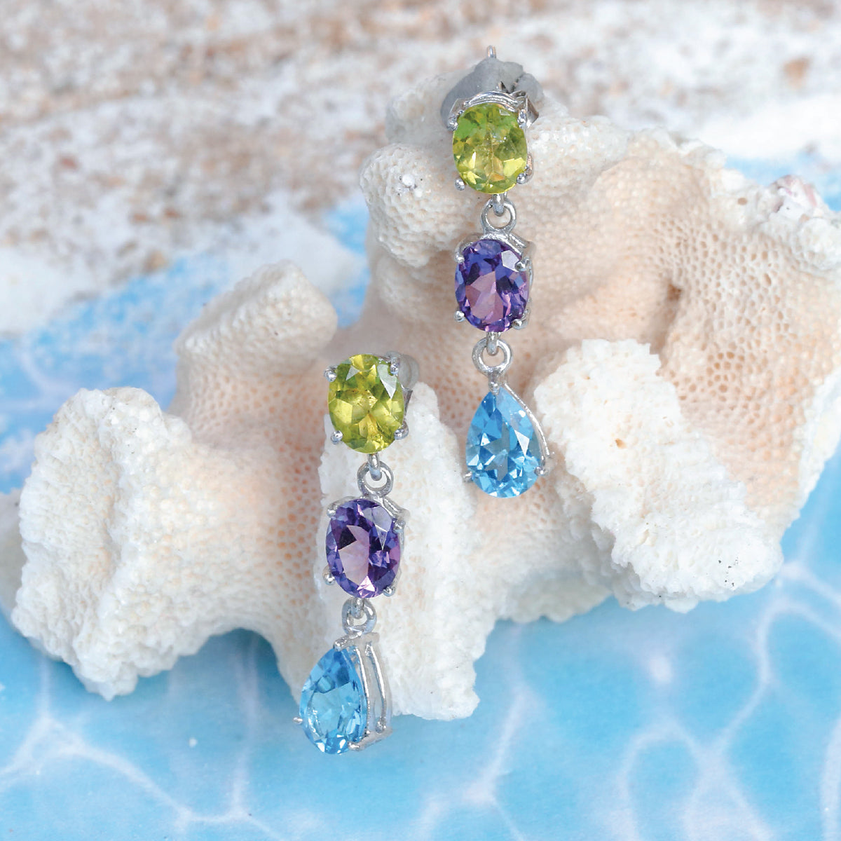 Rowan Color Stone Earrings