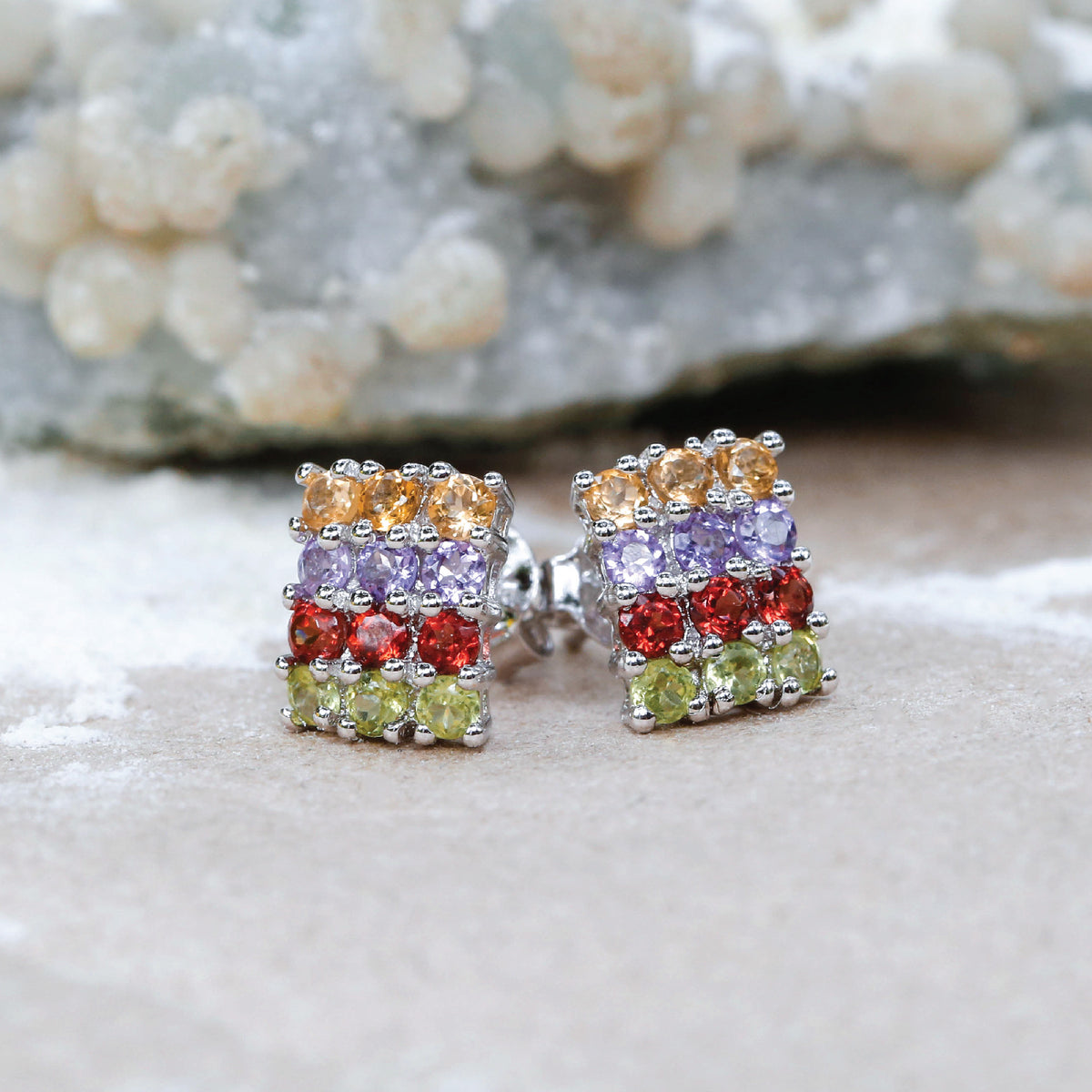 Dashiell Color Stone Earrings