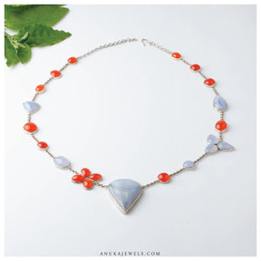  chalcedony necklace