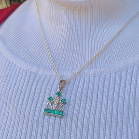 King Queen Sterling Silver Love Pendant
