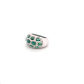 Magnificent Diamond and Emerald Ring