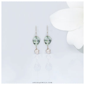  green earrings