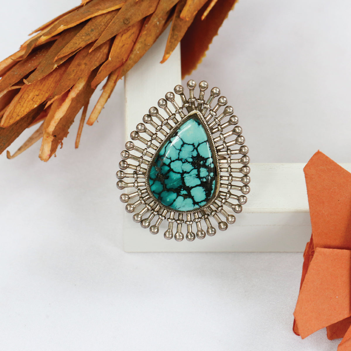 Tahitian turquoise ring