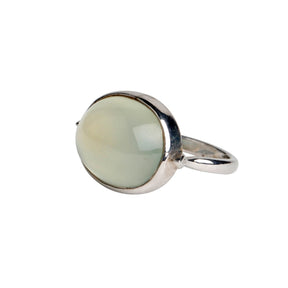 Resplendent Prehnite Silver 925 Ring