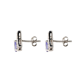 Eccentric Tanzanite Silver 925 Earrings