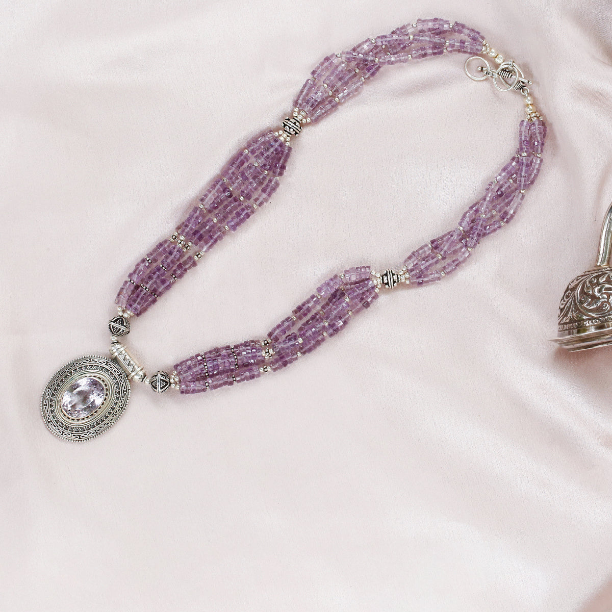 Catherine Amethyst Silver 925 Necklace