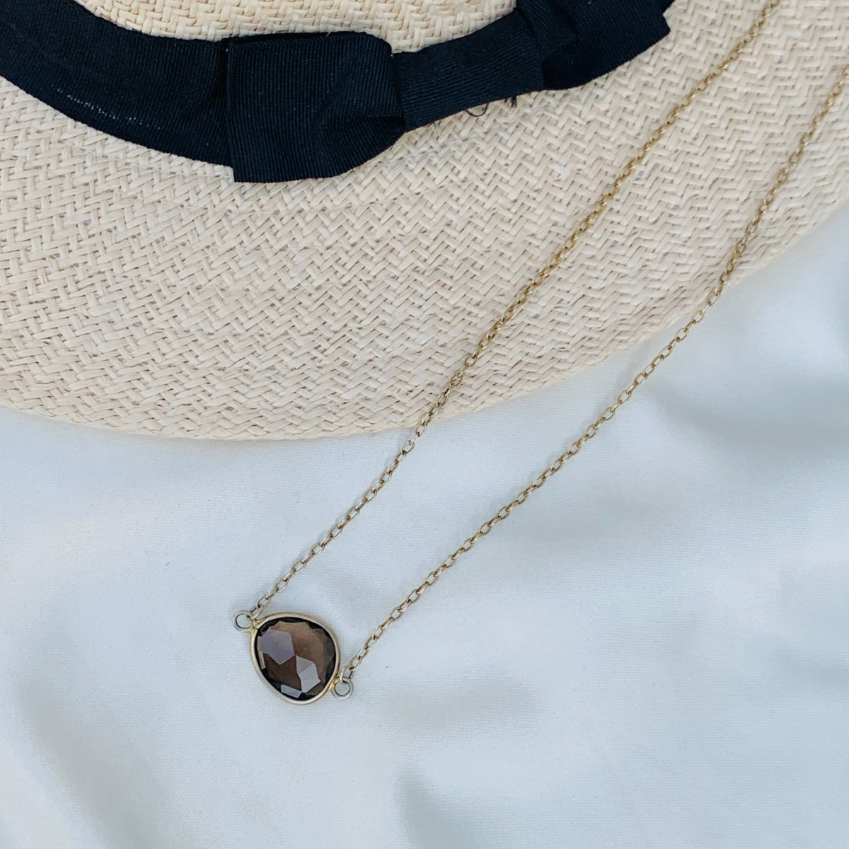 Urvi Smokey Quartz Chain Necklace