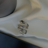 Diablo Silver 925 Snake Ring