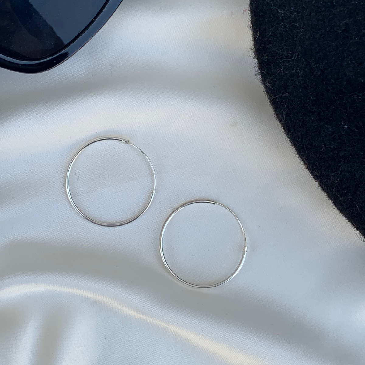 Basic Silver Hoops