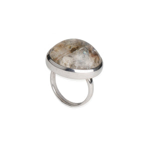 Splendid Rutile Quartz Silver 925 Ring