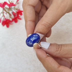 Winsome lapis silver ring