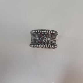 Clarion Silver Thick Bracelet