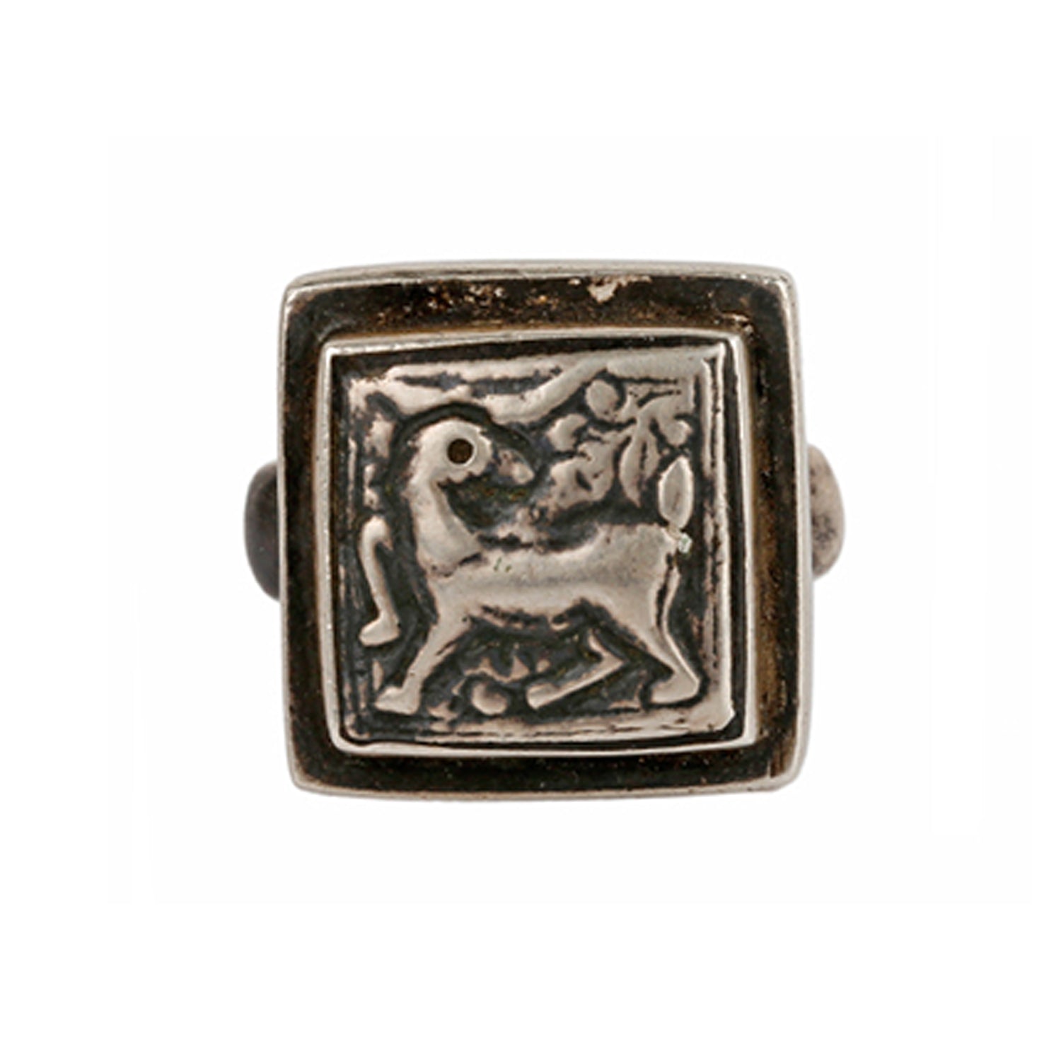 Sterling silver ring, 925 silver ring, Animal Engraved Silver 925 Ring