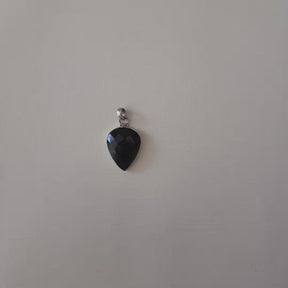 Aglow Black Onyx in Silver 925 Pendant