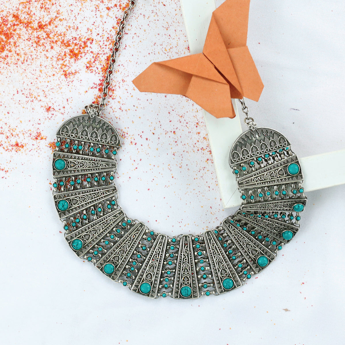 Thalassa turquoise sterling silver necklace