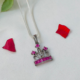 King Queen Sterling Silver Love Pendant