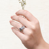 Gemstone color stone ring