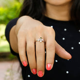 silver ring, sterling silver ring, tourmaline ring, buy tourmaline jewelry, multi color ring, gemstone ring, flower ring
Silver 925 Tourmaline Ring