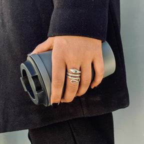 Diablo Silver 925 Snake Ring