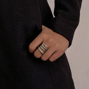 Diablo Silver 925 Snake Ring