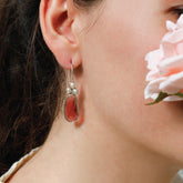 Ciel Garnet Pearl Silver 925 Earrings