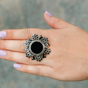 Attica flower shaped ring