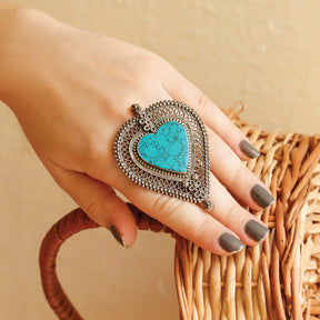 Athens turquoise ring