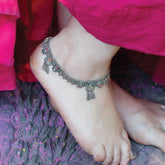 Ambar Silver Anklet