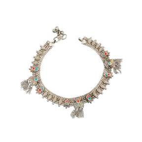 Ambar Silver Anklet