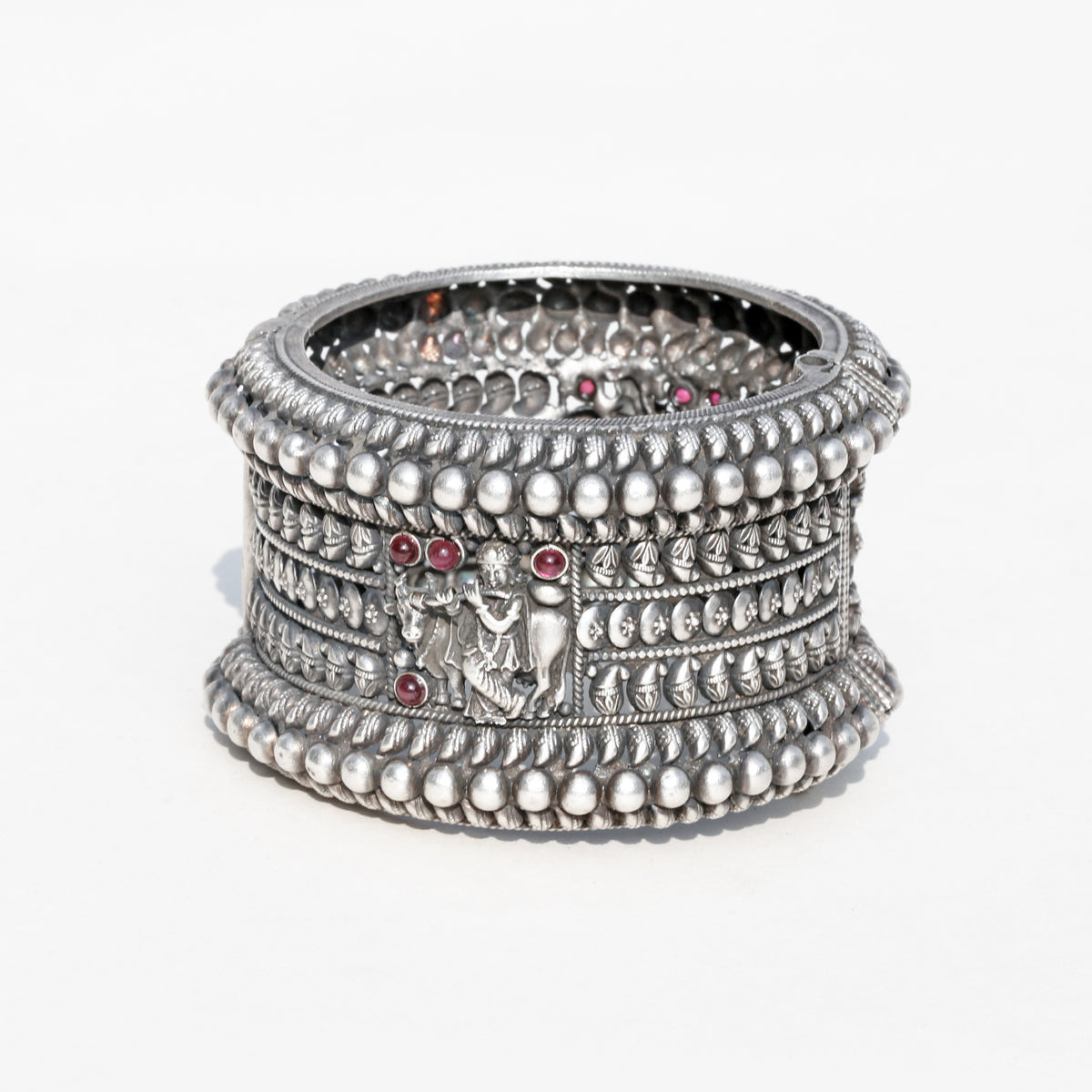 Clarion Silver Thick Bracelet