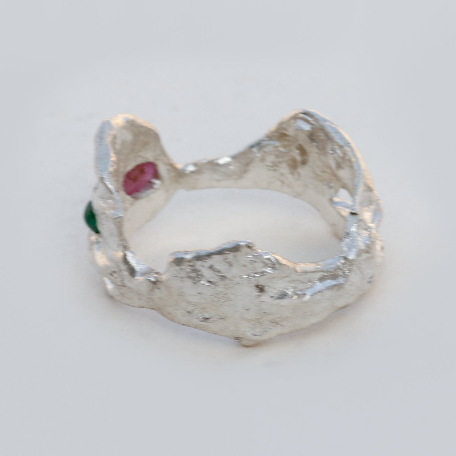 Simper Emerald and Ruby Ring