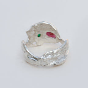 Simper Emerald and Ruby Ring