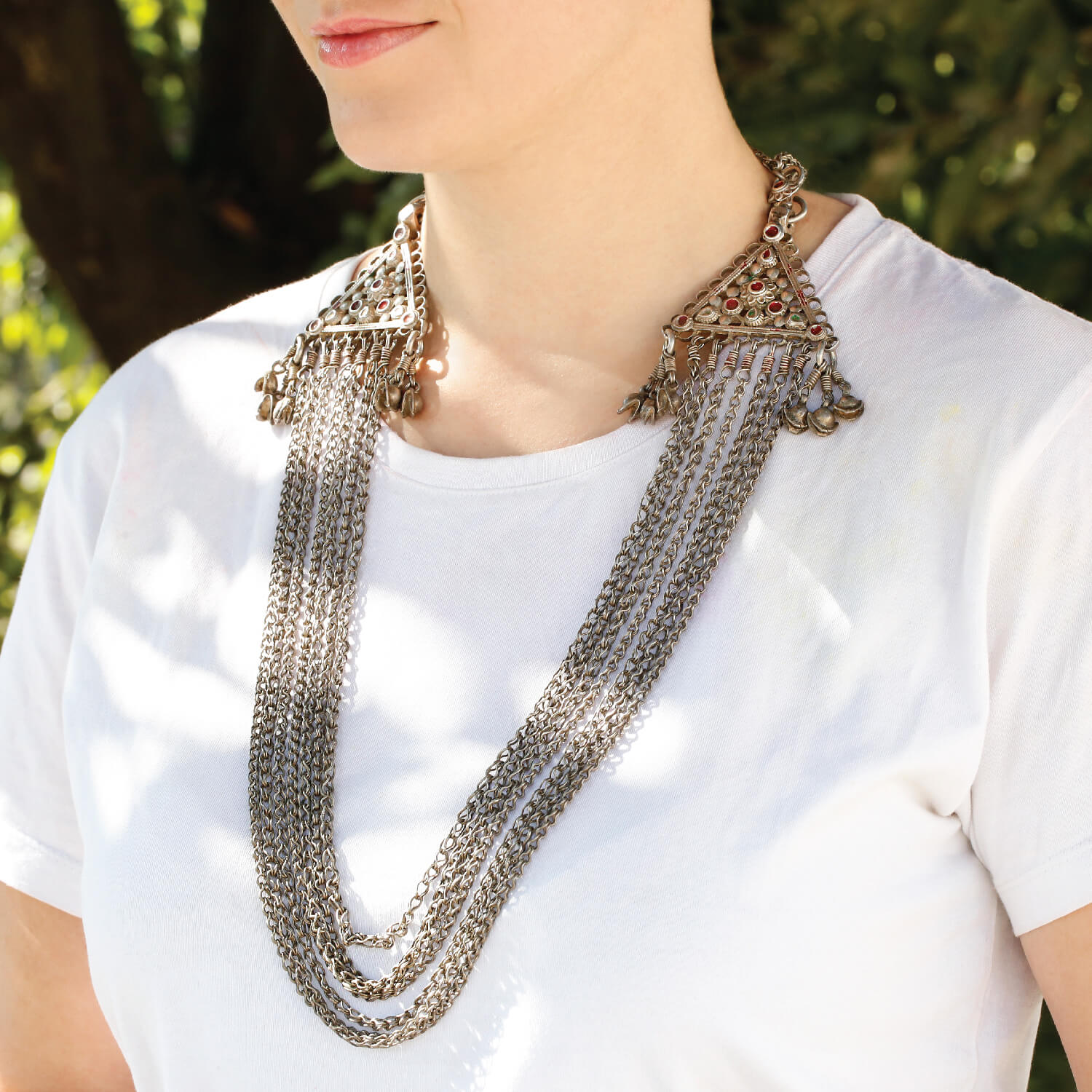 Silver 925 jewelry
Statement Silver Necklace