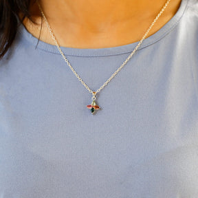 silver pendant, sterling silver, tourmaline pendant, buy tourmaline jewelry, multi color pendant, gemstone pendant
Tourmaline Silver 925 Pendant