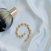 Modern stylish everyday wear 18K Gold Plated Silver 925 Beads Bracelet