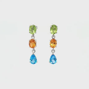 Brecken Color Stone Earrings